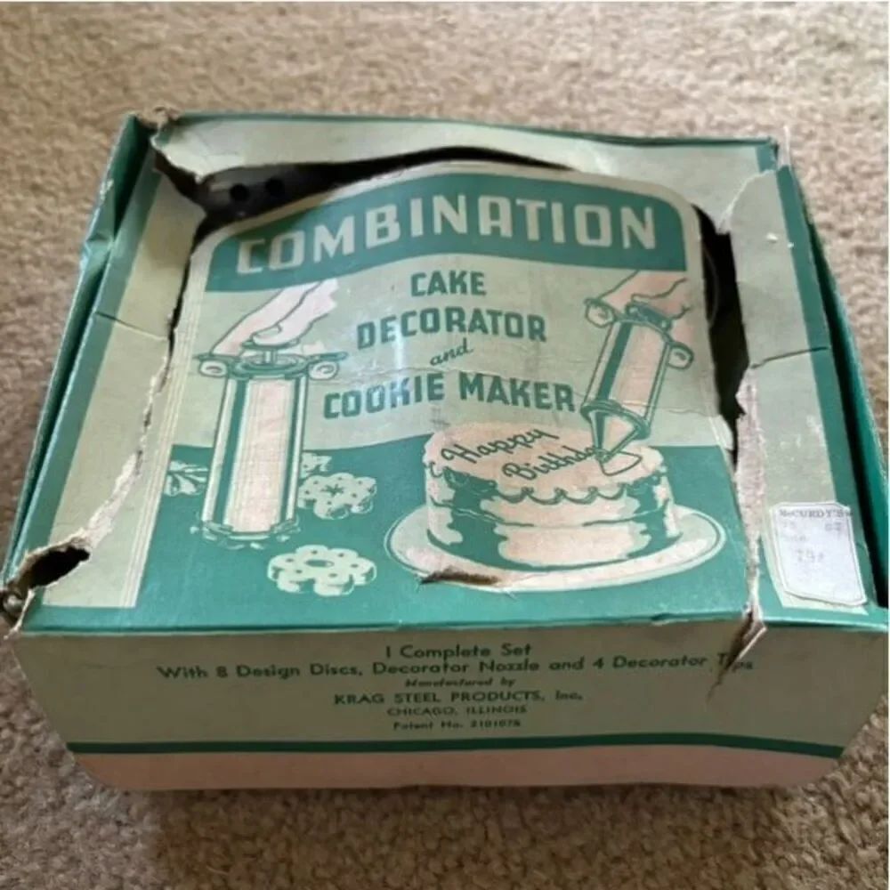Krag Steel Products Combination Cake Decorator And Cookie Maker